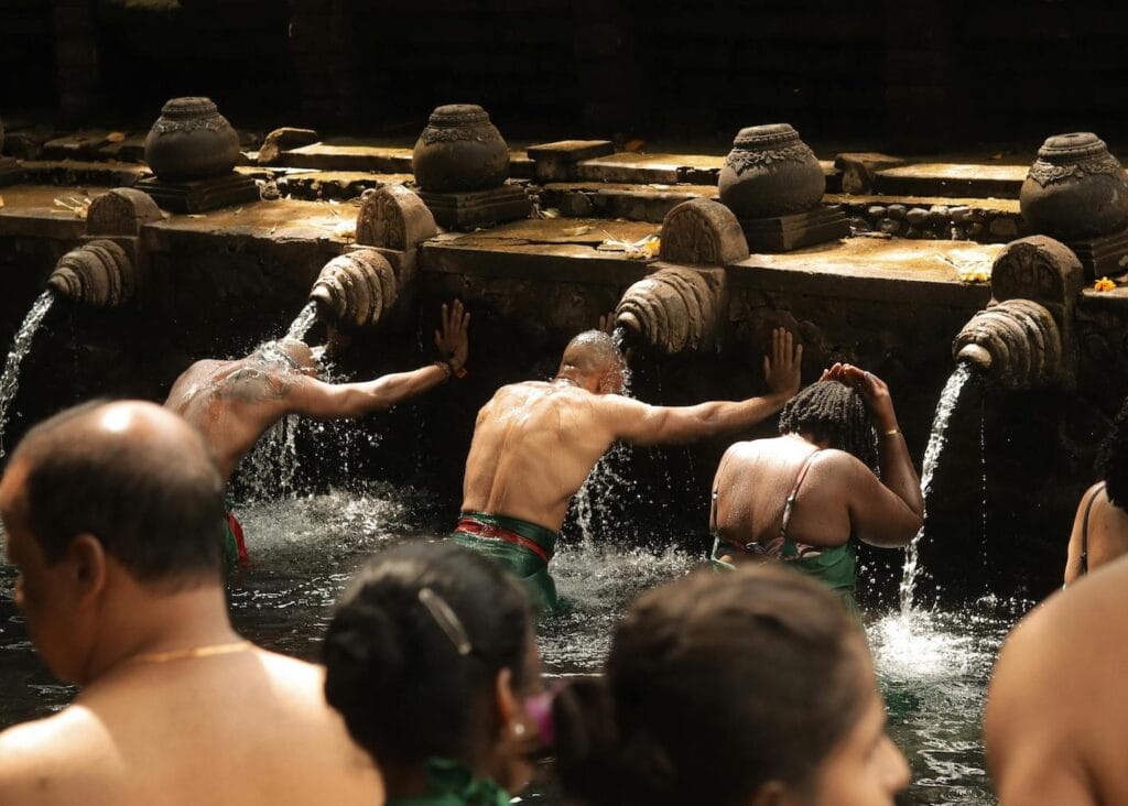 Melukat ceremony in bali