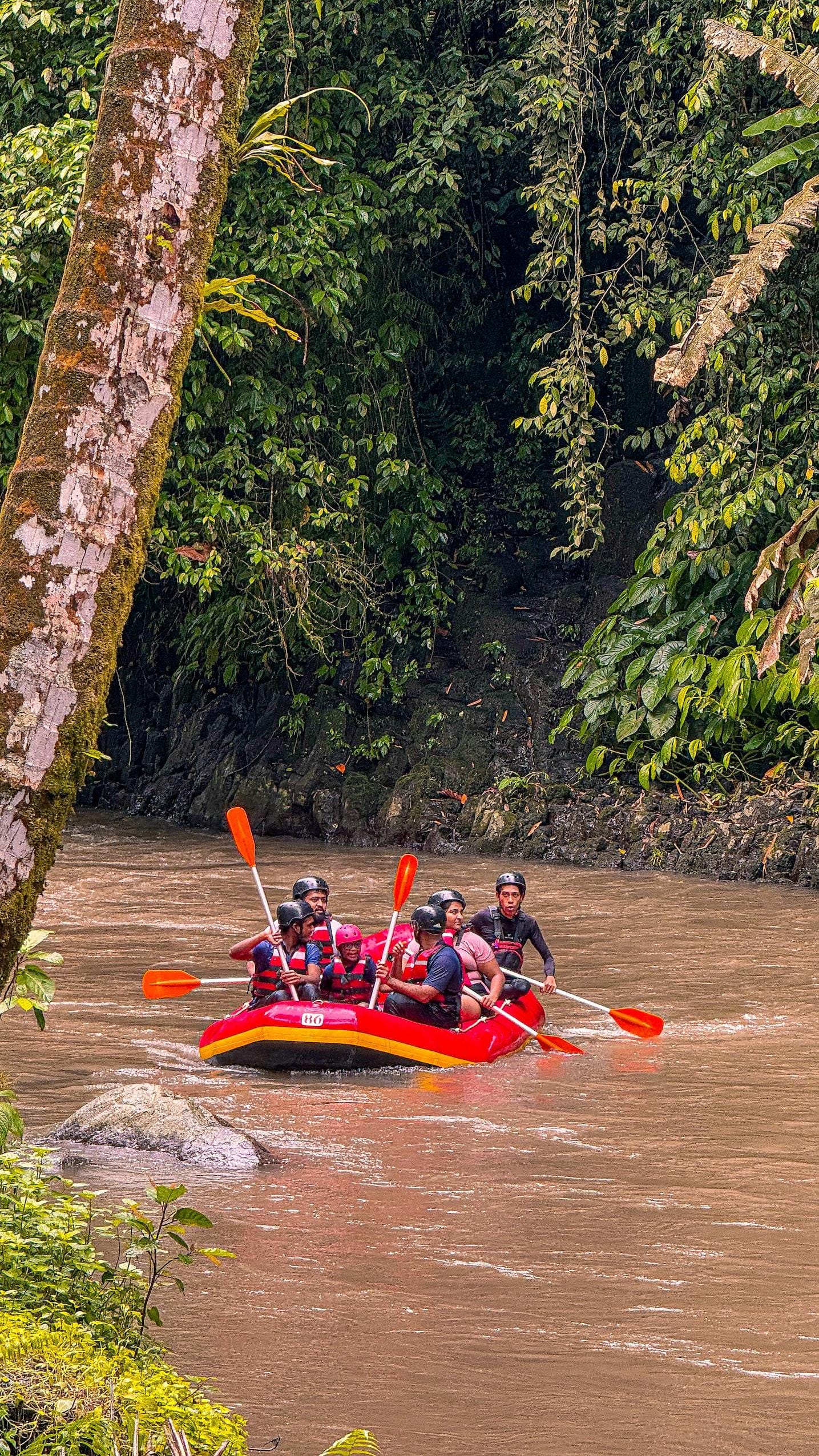 rafting in ayung river is such cool outdoor activity in bali